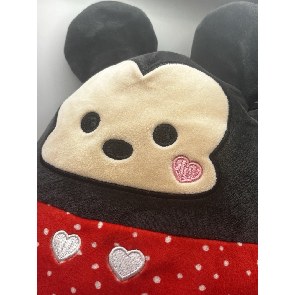 Disney Mickey Mouse Squishmallow Kids Soft Plush Toy Red White Black Valentine‎